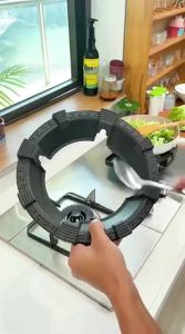 CHIZHIDU | Windproof Universal Gas Stove Cast Iron Flame Guard