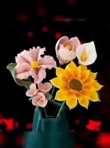 PINCIHUI | Ceramic Hand-Molded Peony Flower Arrangement