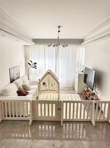 NIHAOTONGNIAN | Baby One-Sided Three-Sided Protection Fence