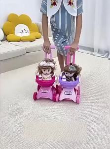 Baby Girl Princess Toy Stroller Large Doll Included