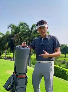 PGM GOLF | Hard Shell Golf Travel Bag Wheel