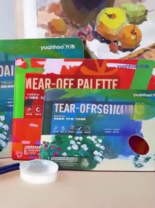Disposable Large Size Double-sided Easy Peel-off Non-washing Paint Palette