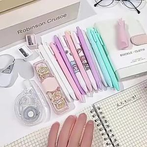 Transparent Large Capacity Simple Style Pencil Bag