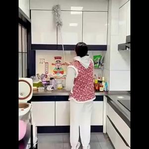 GUOQI | Static Dust Removal Feather Duster for Home Cleaning with Telescopic Rod