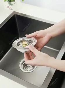 SUNINLIFE | Stainless Steel Kitchen Sink Strainer Universal Fit Drain Plug
