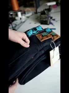 SauceZhan | Quần Jeans Vintage Form Dây Thẳng Bằng Cotton Phiên Bản Giới Hạn Năm Rồng