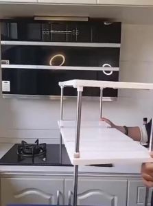 Adjustable Kitchen Cabinet Storage Rack