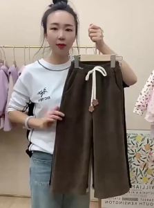 Korean Style Girls Wide Leg Trousers