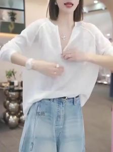 Shalldoer | Casual Loose Fit Slimming Long Sleeve T-shirt