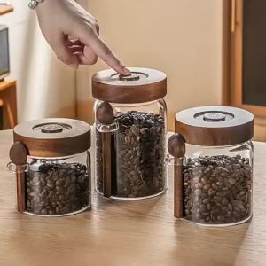 CRISTALGLASS | Food Grade Glass Sealed Coffee & Tea Storage Jar