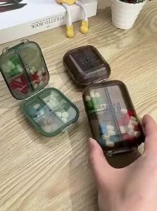 Vilscijon | Compact Portable Medicine Organizer with Sealed Moisture-Proof Design