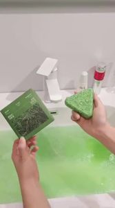 SHUIMUHUACAO | Handmade Xinjiang Usman Grass and Platycladus Leaf Shampoo Soap for Hair Strengthening Anti-Breakage Oil Control Volume and Dandruff Removal