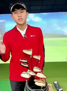PGM GOLF | Left Hand Low Center of Gravity Carbon Fiber Golf Clubs Set