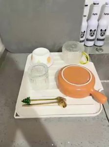 SUOBAI | Silicone Drying Mat Food Grade Sink Side Draining Rack