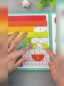 JIFANPAUL | Magnetic Fraction Learning Disk for Grade 3 Math Teaching Aid