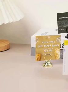 Qinleyi  | Metal Table Sign Holder Stand