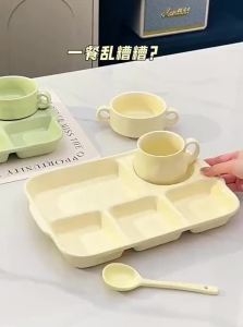 Mr.Snail | Weight Loss Maternity Ceramic Partitioned Plate