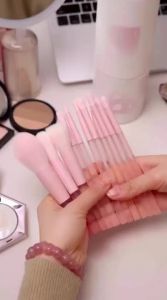 BLJ | Peach Style Animal Hair Makeup Brush Set for Eyeshadow Blush Contour