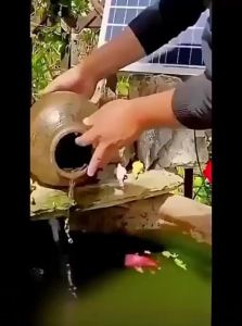 BONADUO | Solar Power Fish Tank & Pond Pump with Battery Oxygenation and Filtration
