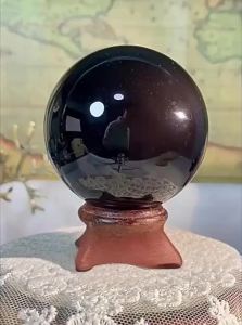 XINGYUE | Original Mineral Black Crystal Ball Fung Shui Ornament