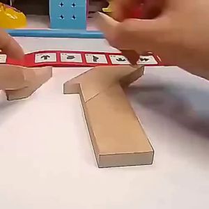 JIFANPAUL | Beechwood T-shaped Four-piece Puzzle for Adults and Children