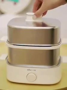 Bear | Stainless Steel Small Automatic Power-Off Egg Steamer