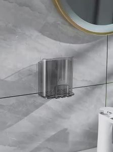 FURENJILI | Wall-mounted Hole-free Toothbrush and Rinse Cup Holder