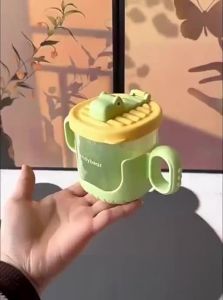 AIBEIDILA | Baby Training Drinking Cup With Straw and Scale
