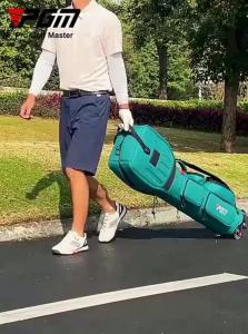 PGM | 3D Hardened Golf Bag With Wheels And Hat Clip For Travel