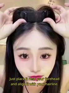 JUZITING | Poufy Natural Fake Bangs Extension High Crown
