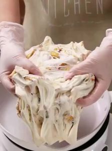 WHITE ISLAND | Commercial Snowflake Cookies Nougat Cheese Dates Raw Material 500g