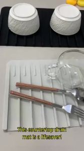 FENGHEDAHAI | Kitchen Silicone Drain Mat Anti-Slip Water Collection Pad Fruit and Vegetable Water Filter