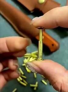 TEKANAI | Nut Rivet Fixing Knife Handle DIY Brass