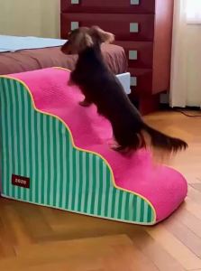 Elderly Dog Bedside Climbing Ramp Washable zeze