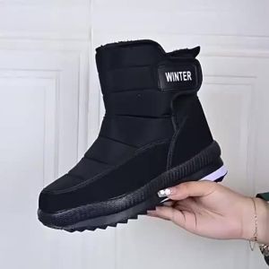 Mens Winter Thick Cotton Shoes Warm Lined Large Size Senior High-top Anti-slip Snow Boots