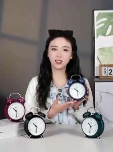 Compas | Retro Metal Alarm Clock with Night Light and Big Bell Sound