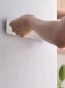 LANJIAOLUO | Magnetic Wall Mounted No-Drill Kitchen Paper Holder Refrigerator Fresh Film Roll Holder Hanger Towel Rack