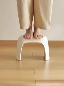 LANJIAOLUO | Plastic Childrens Footstool for Home and Entryway Shoe Changing Stool