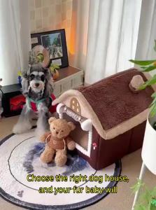 hipidog | Winter Warmth Closed Safety Small Dog Pet House