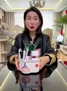 Benchang | Rotating Pen Holder Office Desk Organizer Large Capacity Student Use