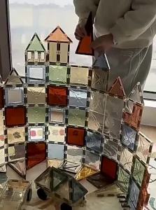 BABYSHOME | Colorful Window Magnetic Building Tiles
