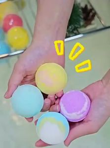 NARBERRY | Rainbow Bubble Producing Bath Bomb for Kids