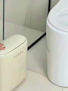 MEIZHUFU | Slim Design Bathroom Press Type Trash Bin With Lid