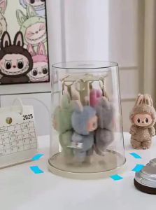 MEIZHUFU | Rotary Transparent Display Case For Plush Toys Figures Blind Box