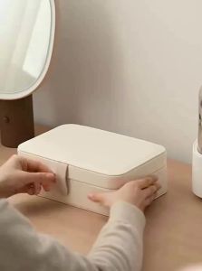 LANJIAOLUO | Compact Elegant Portable Large-capacity Jewelry Storage Box