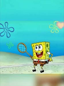 Kawasaki | Spongebob Collaborative Cartoon Cute Carbon Fiber Badminton Rackets