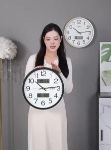 Compas | Silent Wall Clock for Living Room  Fashionable and Simple Quartz Electronic Clock