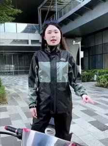 QUANYAN | Rainproof Raincoat and Pants Set for Delivery Riders and Motorcyclists