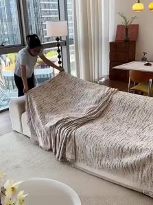 Autumn Winter Thick Fleece Sofa Cover