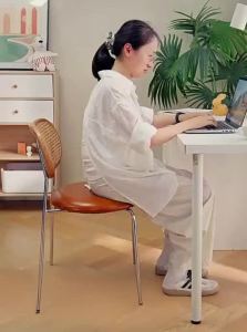 BOJOJAN | Ergonomic Computer Chair for Home and Study with Adjustable Backrest and Height